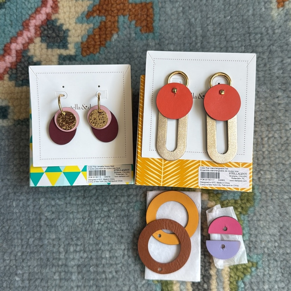 Stella & Dot Assorted Earring Lot - most never worn! Less than $10 a pair!! - Picture 10 of 12
